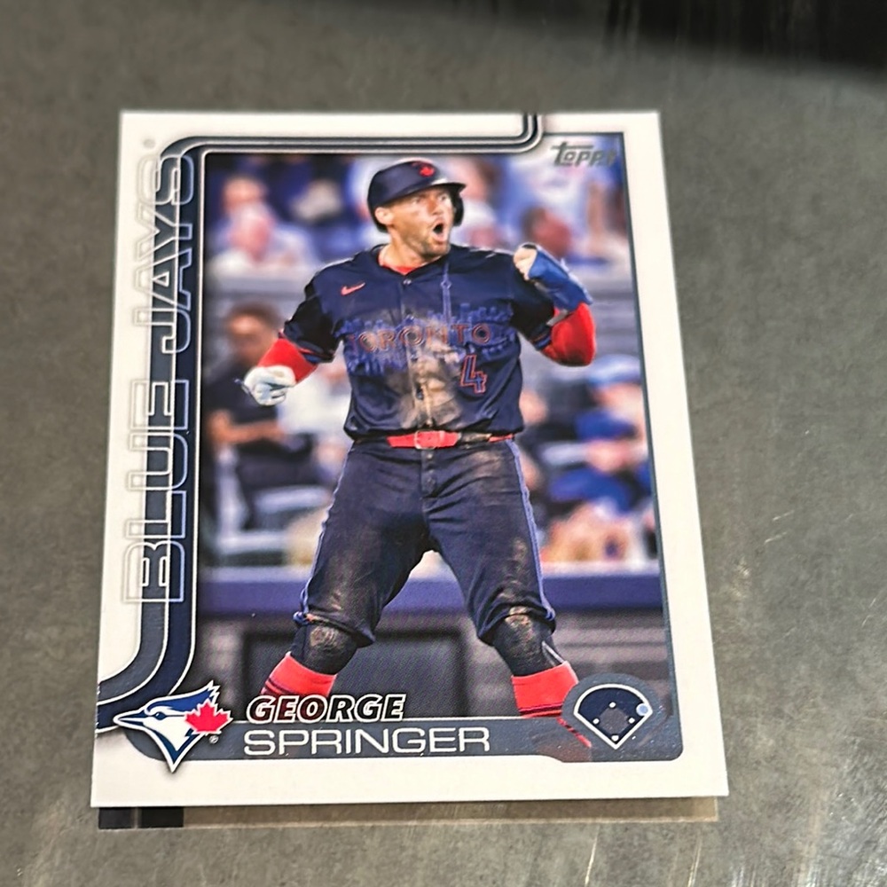 Topps Blue and Red Blue Jays Card